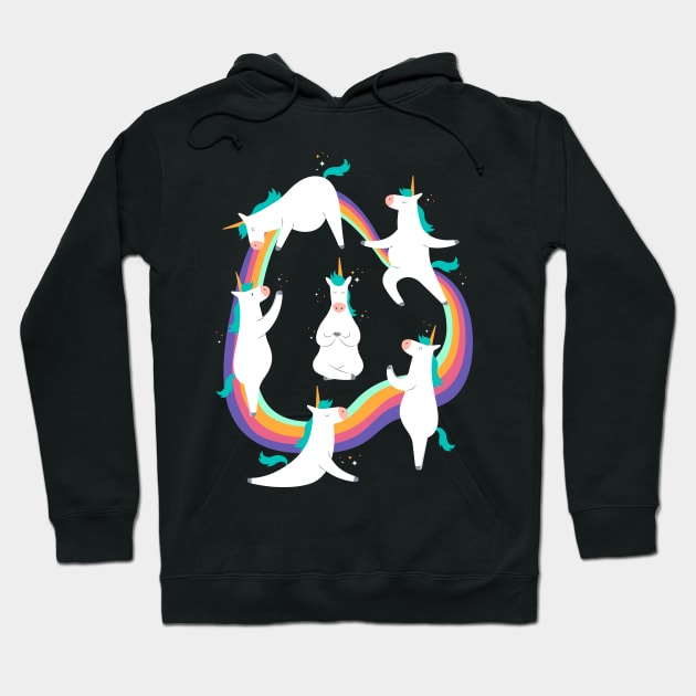 Unicorn Yoga Hoodie by TheRealestDesigns